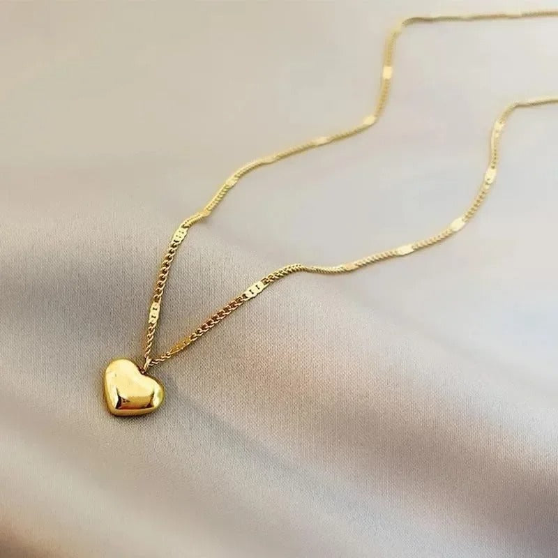 Trendy Korean Heart Necklace