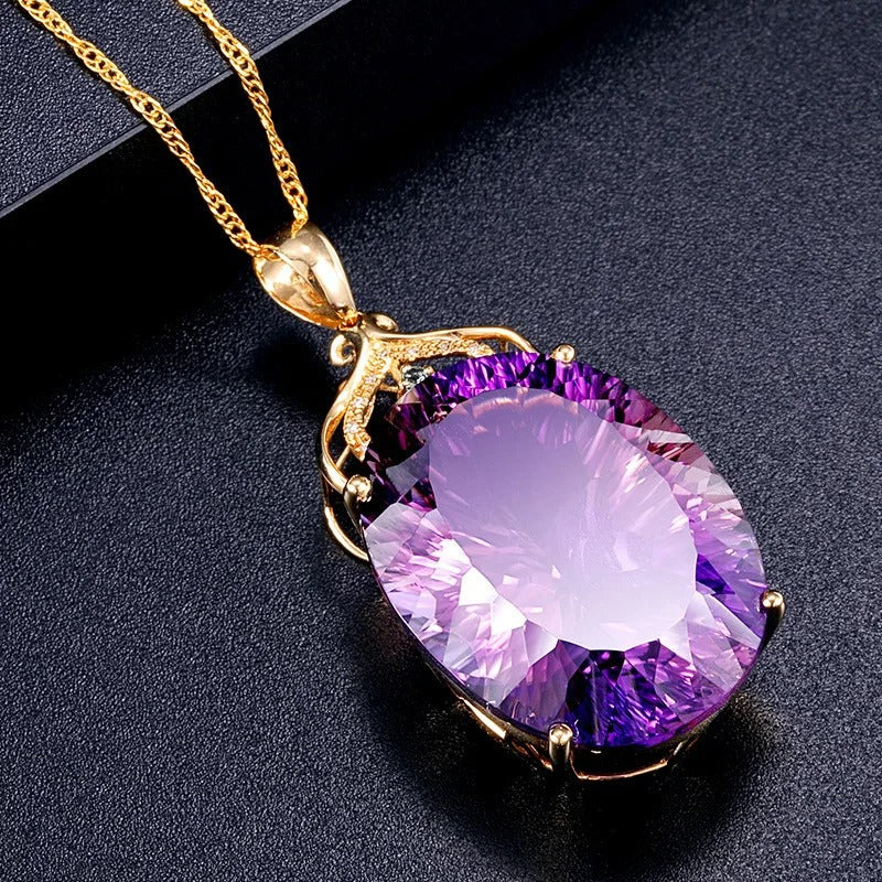 - Luxury Queen Pendant Necklace – Swiss Carat Water Drop Design  Perfect Gift for Her