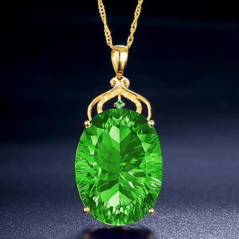 - Luxury Queen Pendant Necklace – Swiss Carat Water Drop Design  Perfect Gift for Her