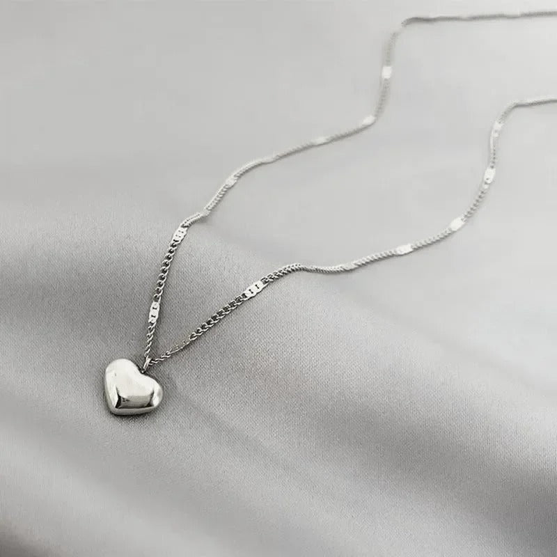 Trendy Korean Heart Necklace